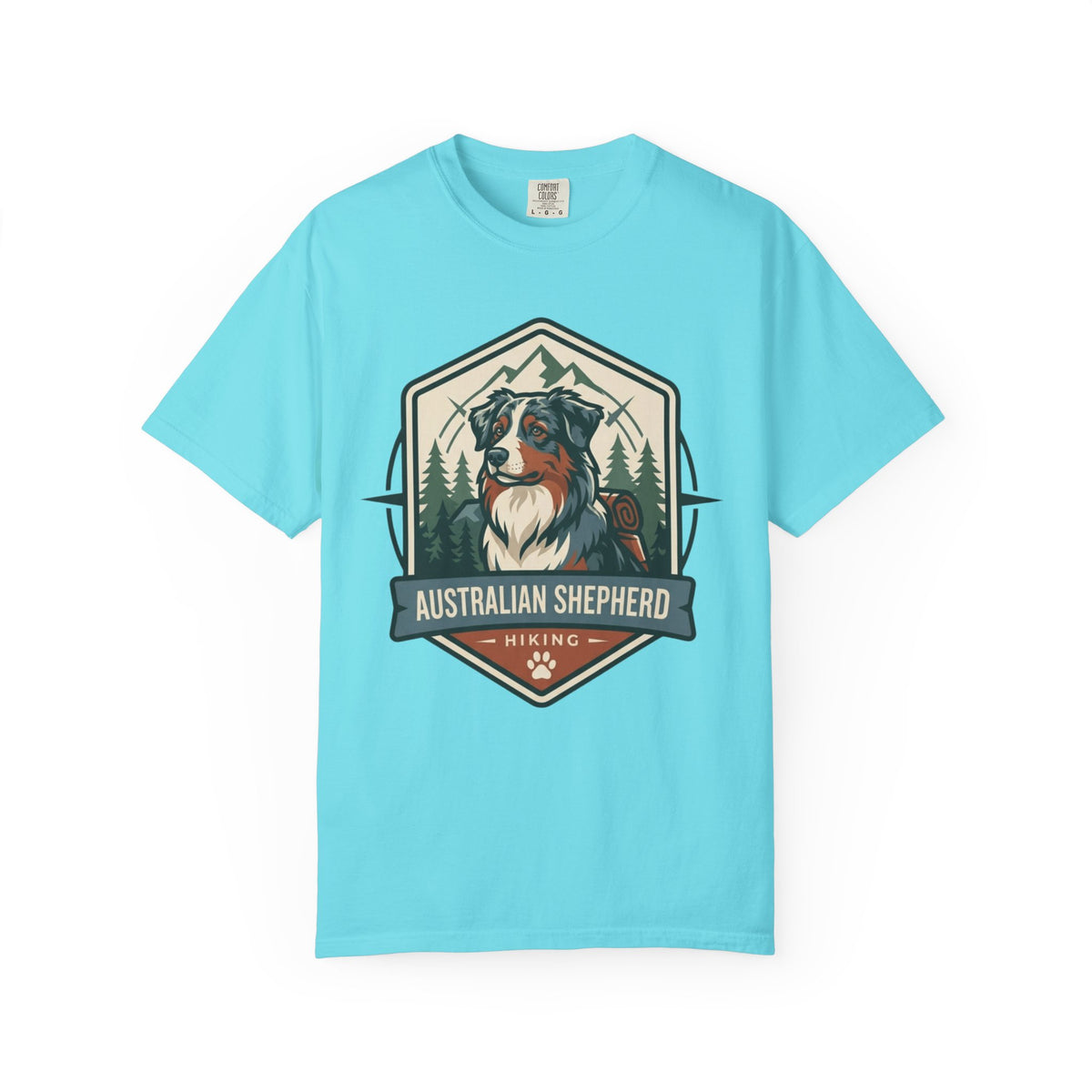 "Australian Sheperd" Unisex Garment-Dyed Tee
