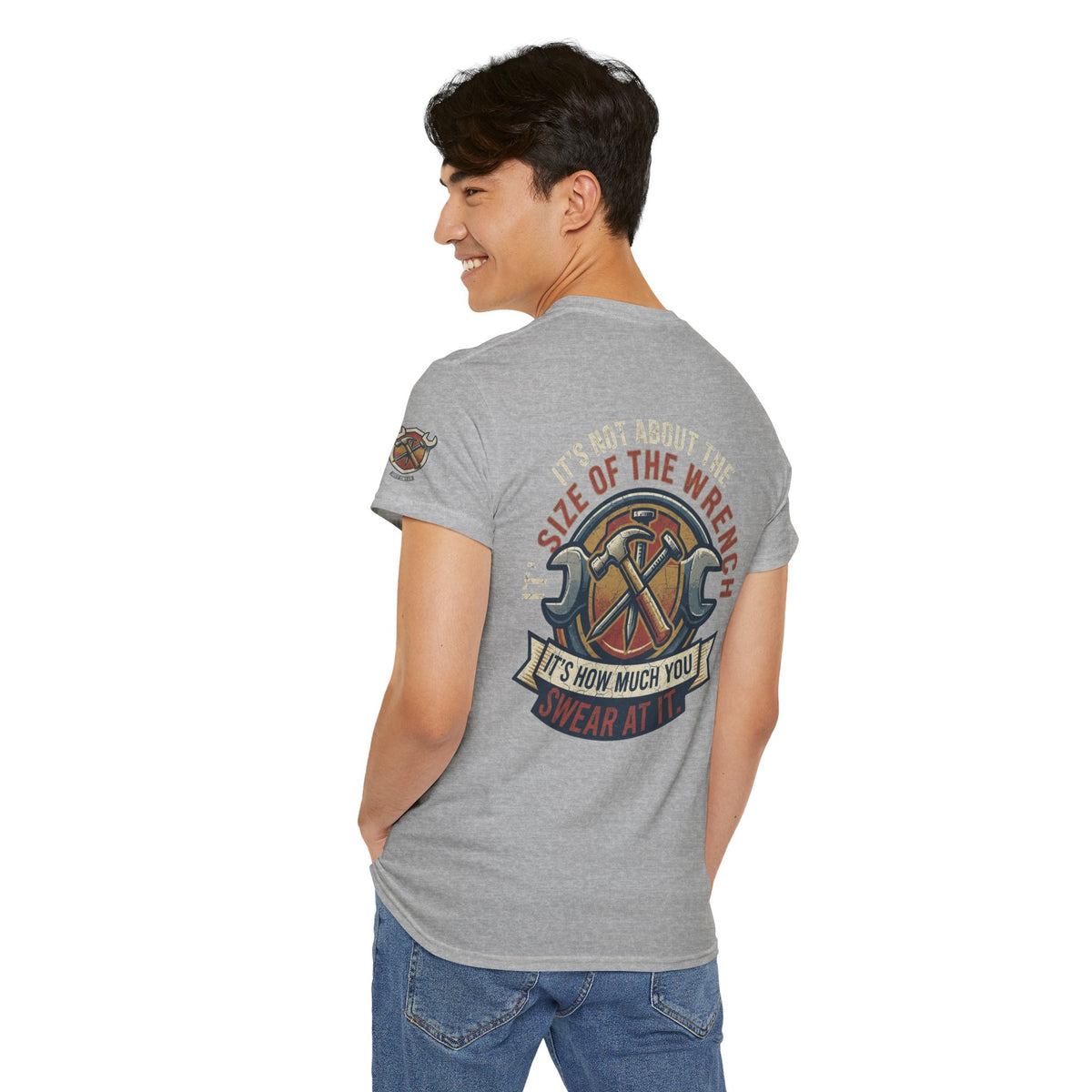 Color: Sport Grey | Size Matters Premium Graphic Tee