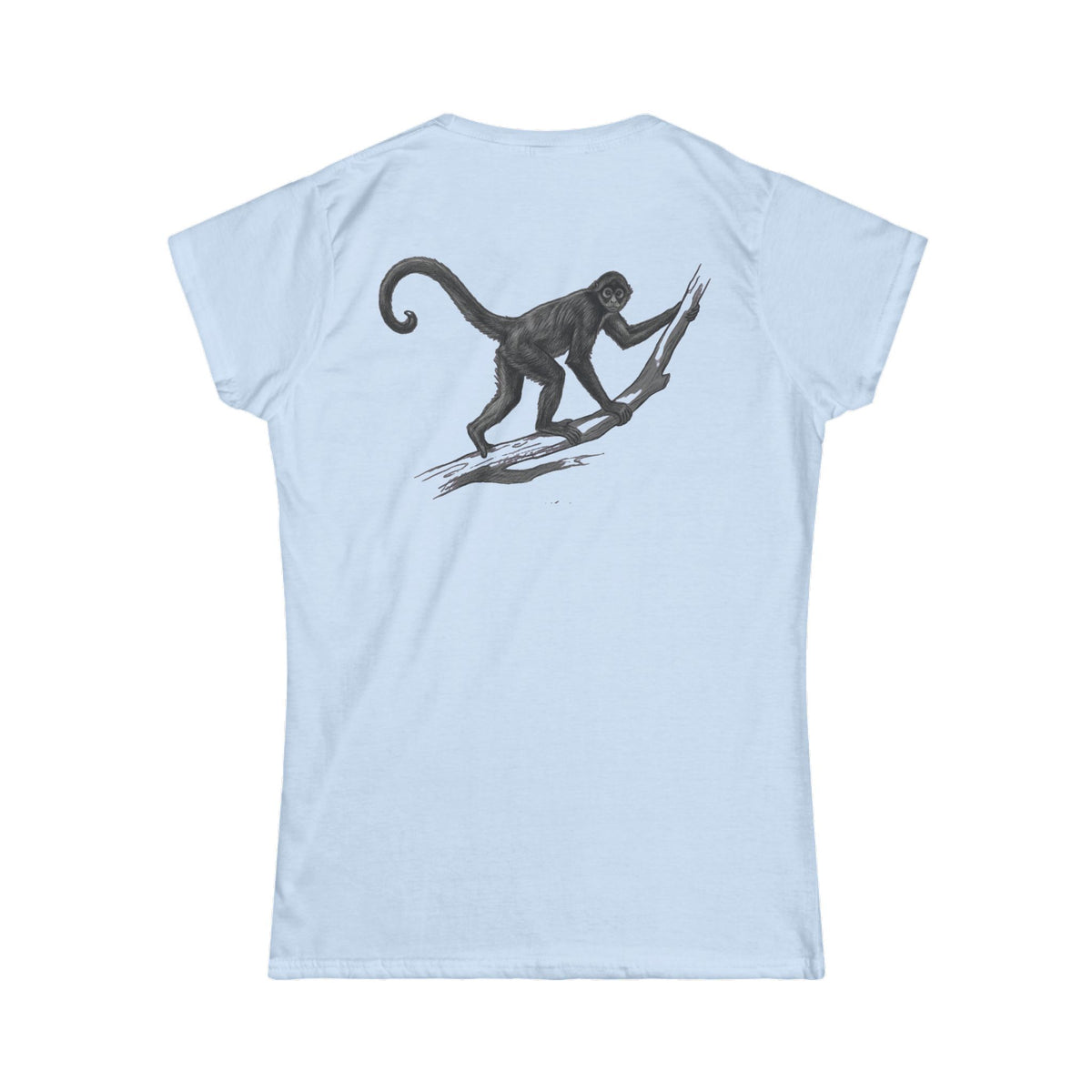 "Pencil Sketch Art Spider Monkey" Women's Tee
