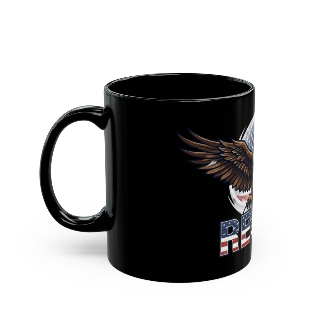 "Resist" Black Ceramic Mug