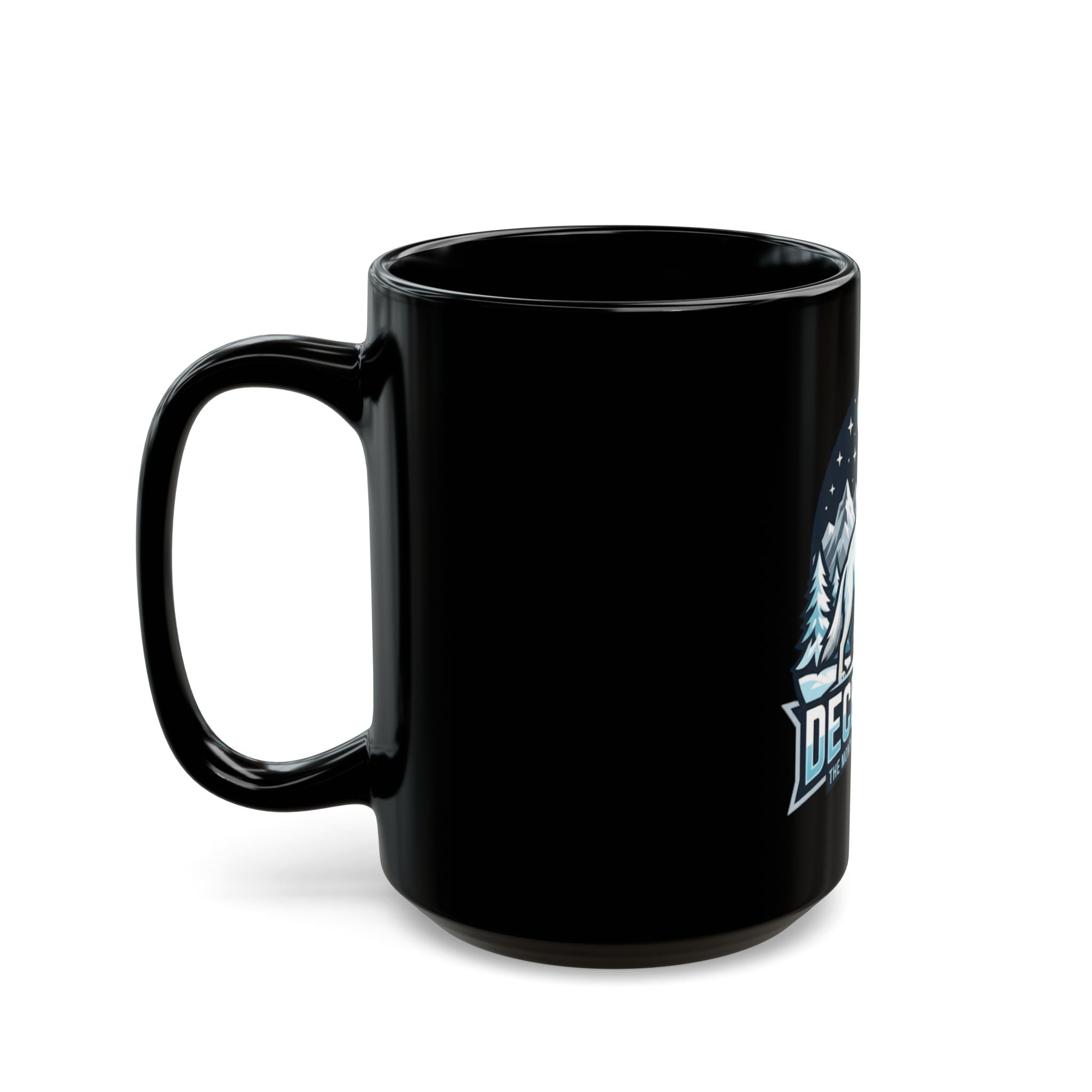 "December Legend" Black Ceramic Mug