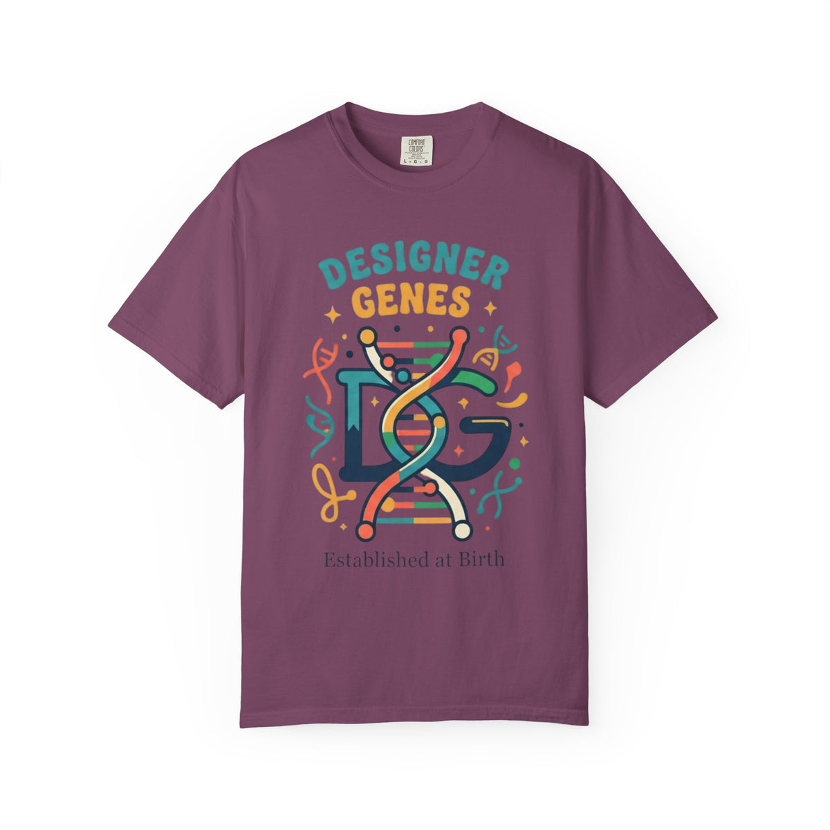 Color: Berry | Designer Genes Unisex Garment-Dyed Tee
