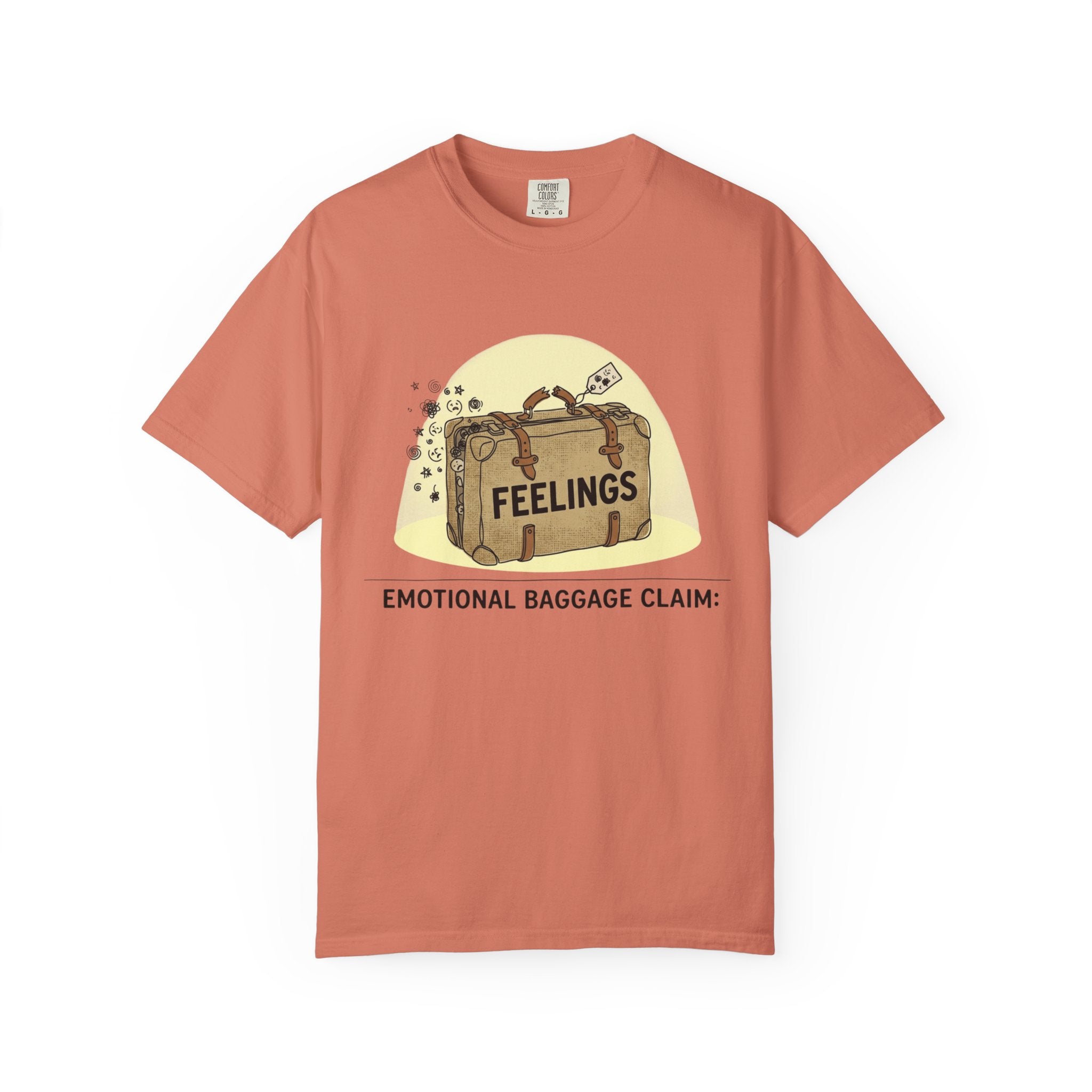 "Emotional Baggage Claim" Unisex Garment-Dyed T-shirt
