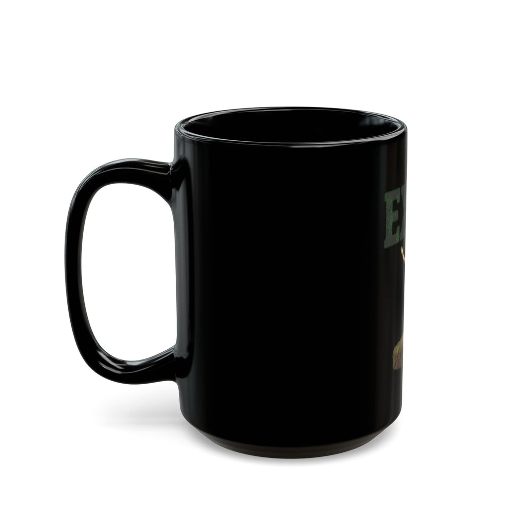 "I Exist" Black Ceramic Mug — Graphic