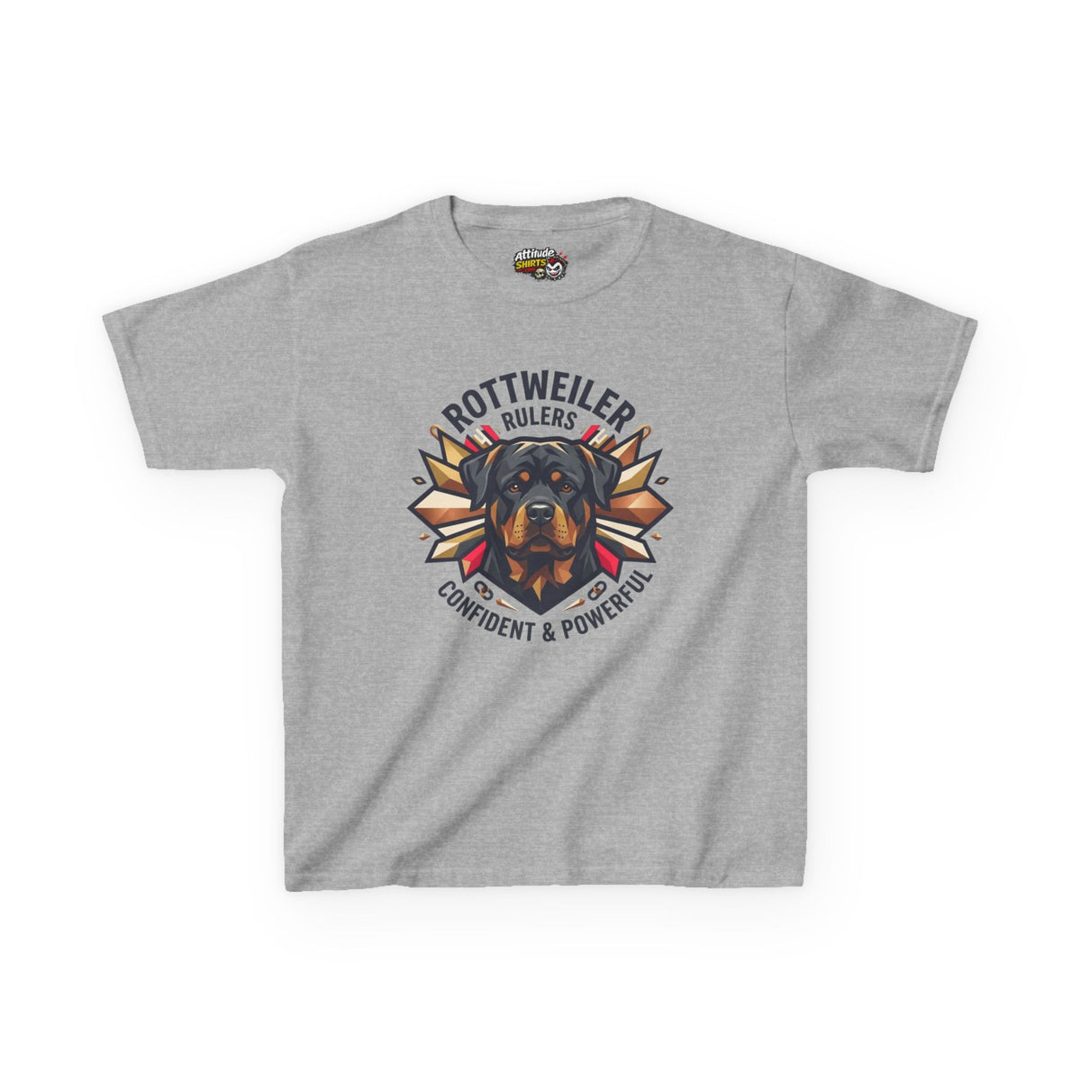 "Rottweiler Rulers Confident Powerful" Kids Tee