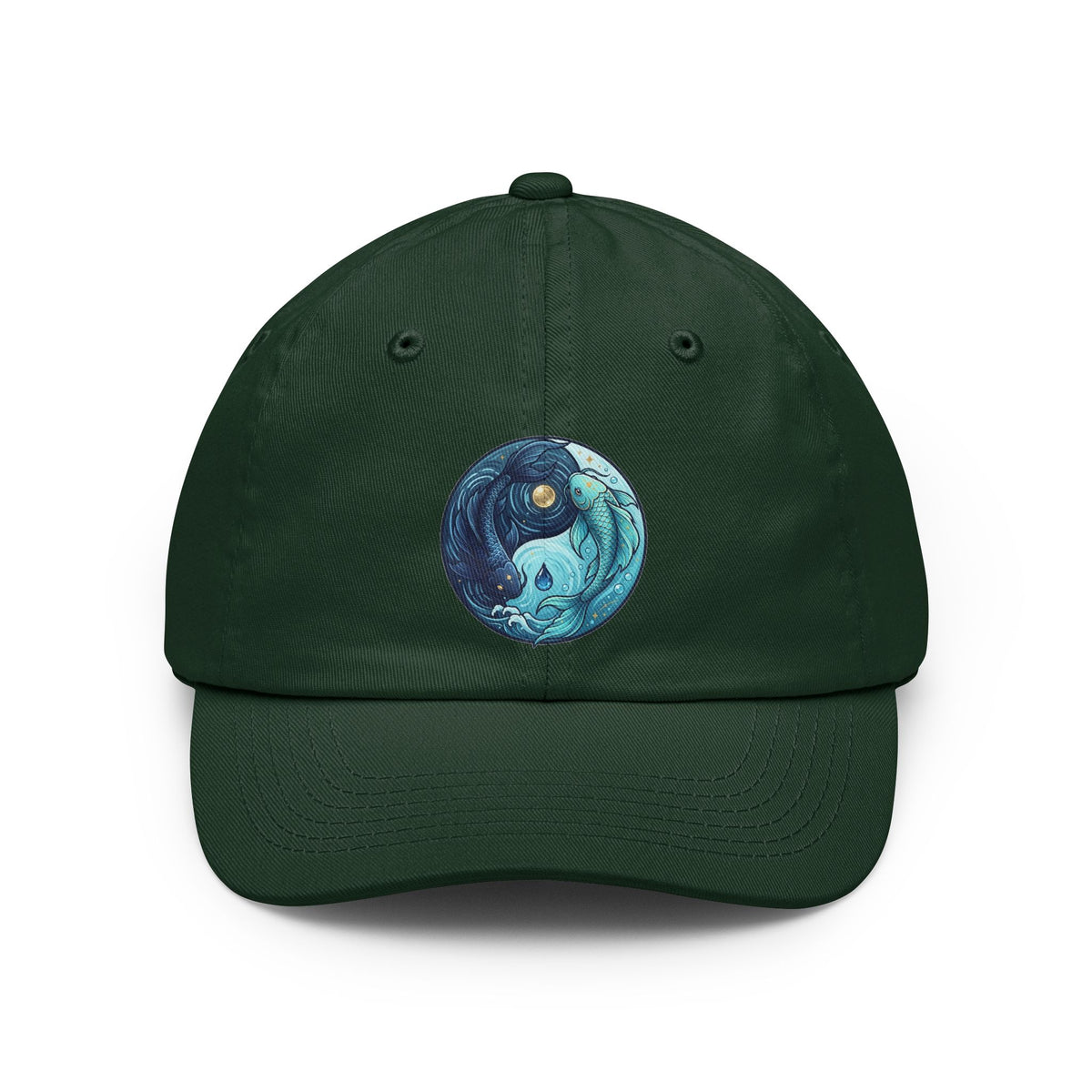 Color: Forest Green | Yin Yang Pisces Dad Hat