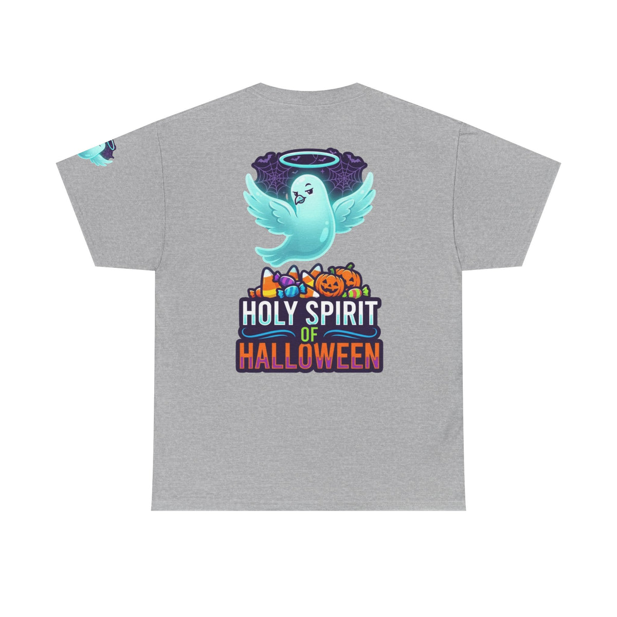 Color: Sport Grey | Holy Spirit of Halloween Premium Graphic Tee
