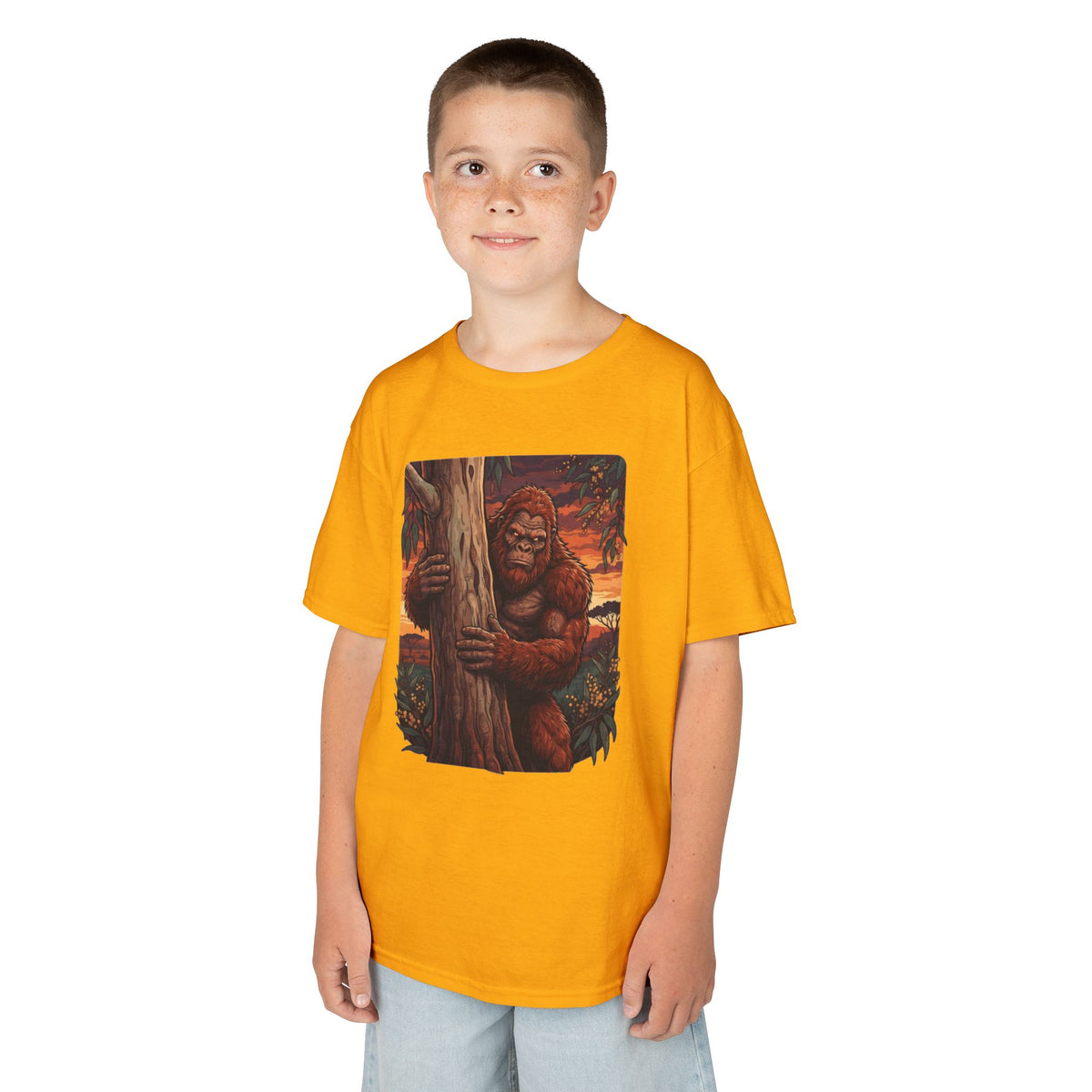 Color: Gold | Yowie (Australian Folklore) Kids Tee