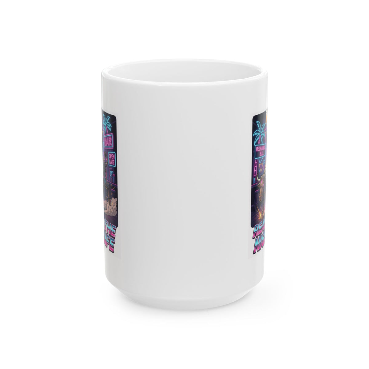 "Reaping the Night Life" White Ceramic Mug