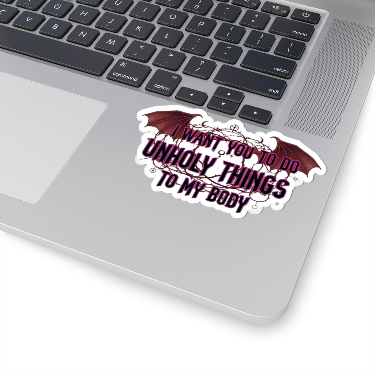 Unholy Things – Sin Responsibly | Kiss-Cut Sticker — AttitudeShirts