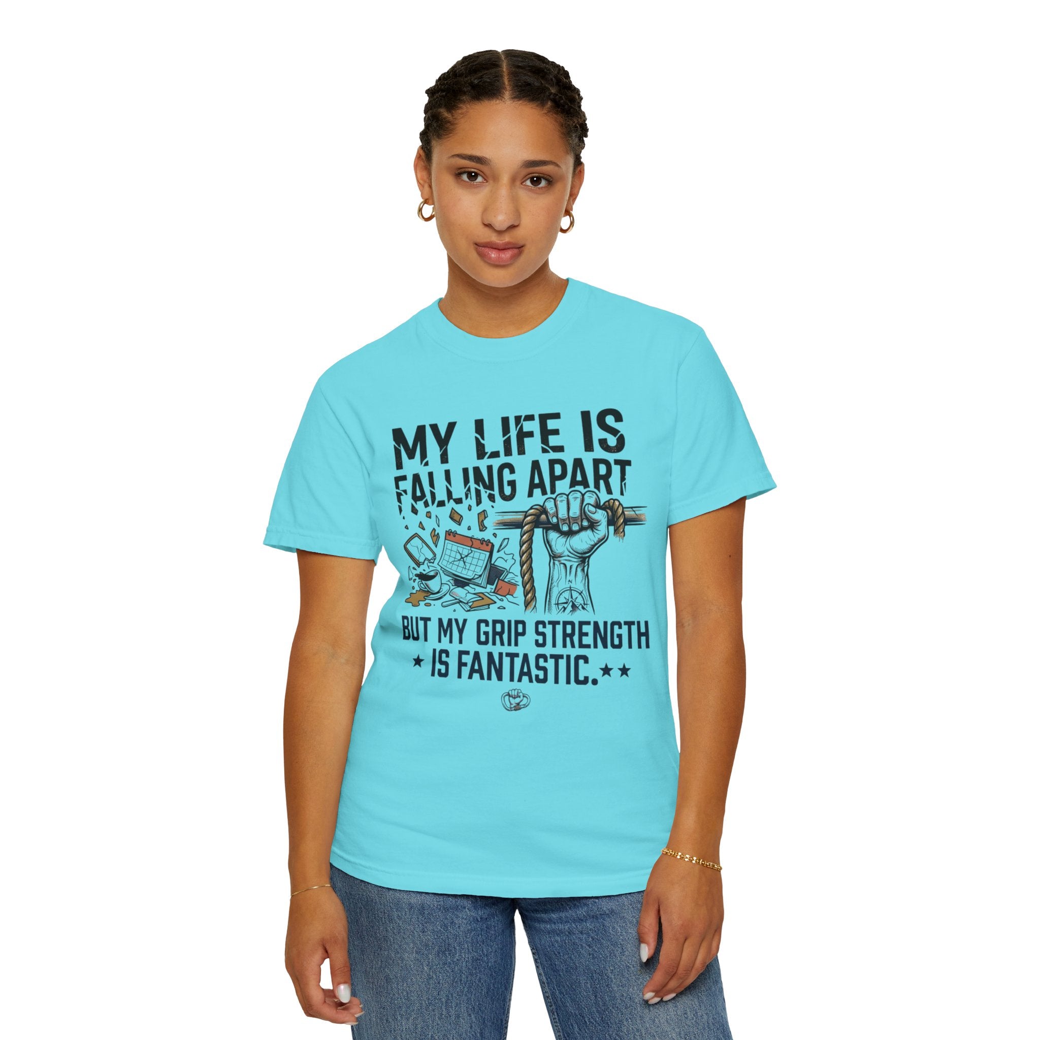 "My Life is Falling Apart" Unisex Garment-Dyed Tee