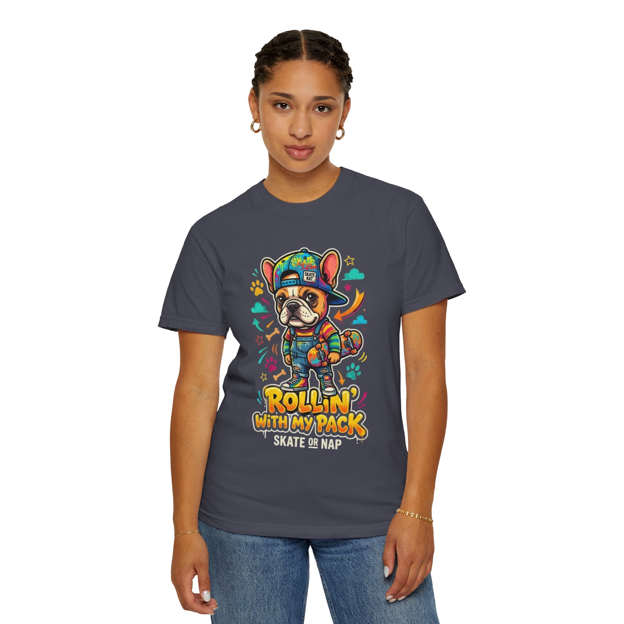 "Rollin With My Pack" Unisex Garment-Dyed Tee