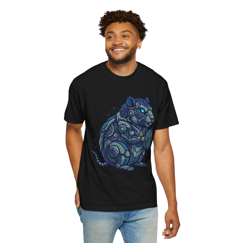 "Cyber Hamster" Unisex Garment-Dyed Tee