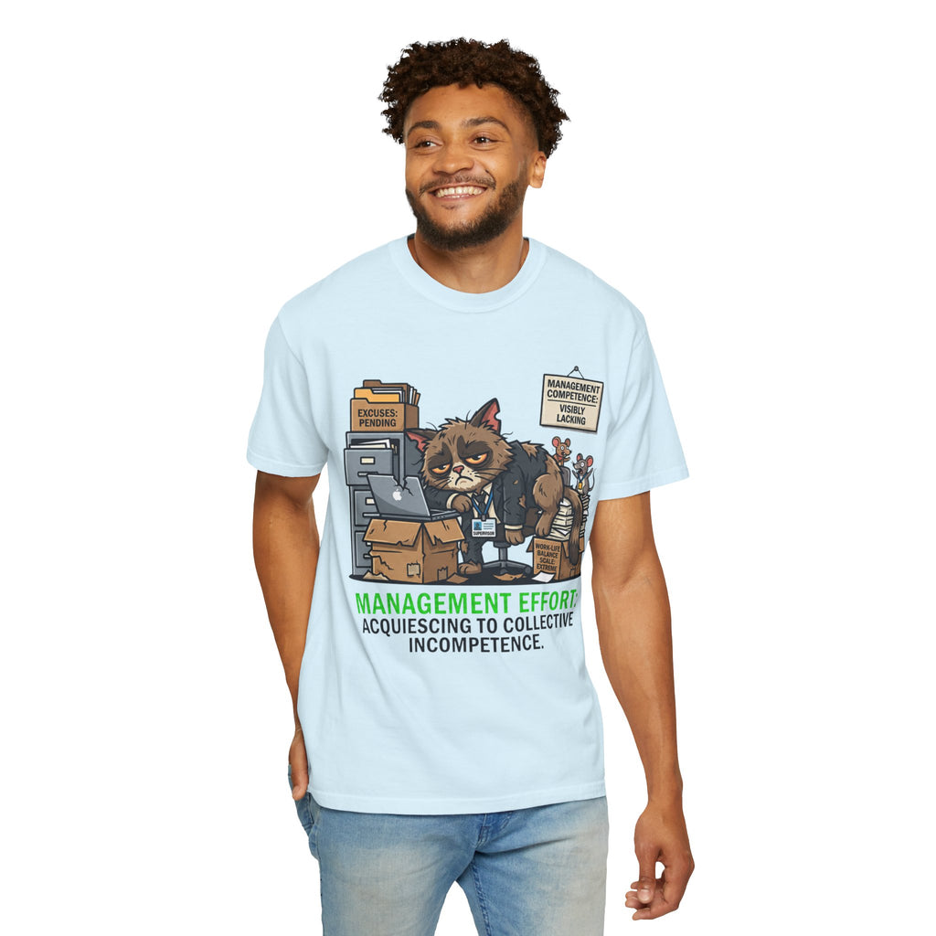 "Acquiescing to Collective Incompetence" Unisex Garment-Dyed Tee