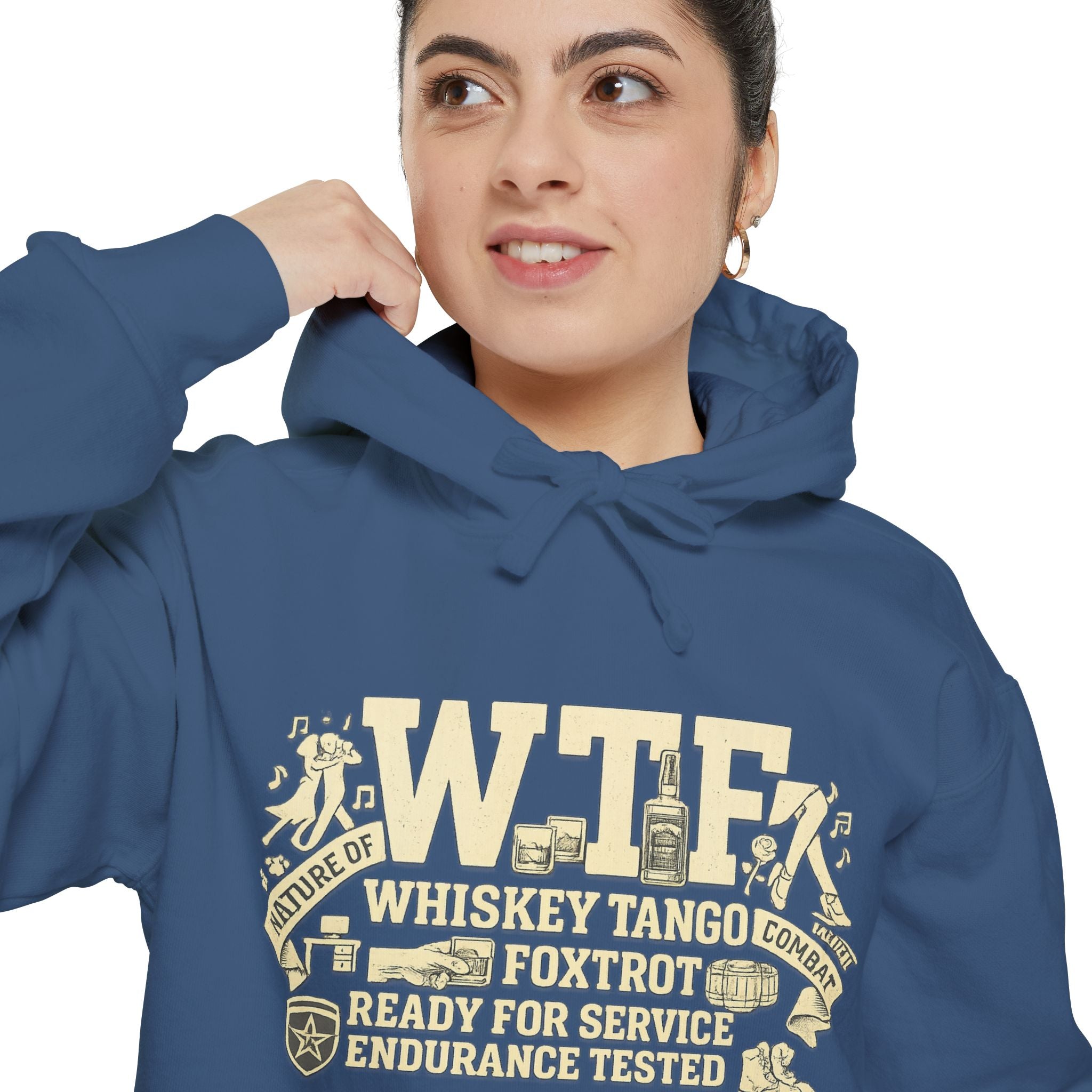 WTF Nature of Combat | Garment-Dyed Hoodie — AttitudeShirts