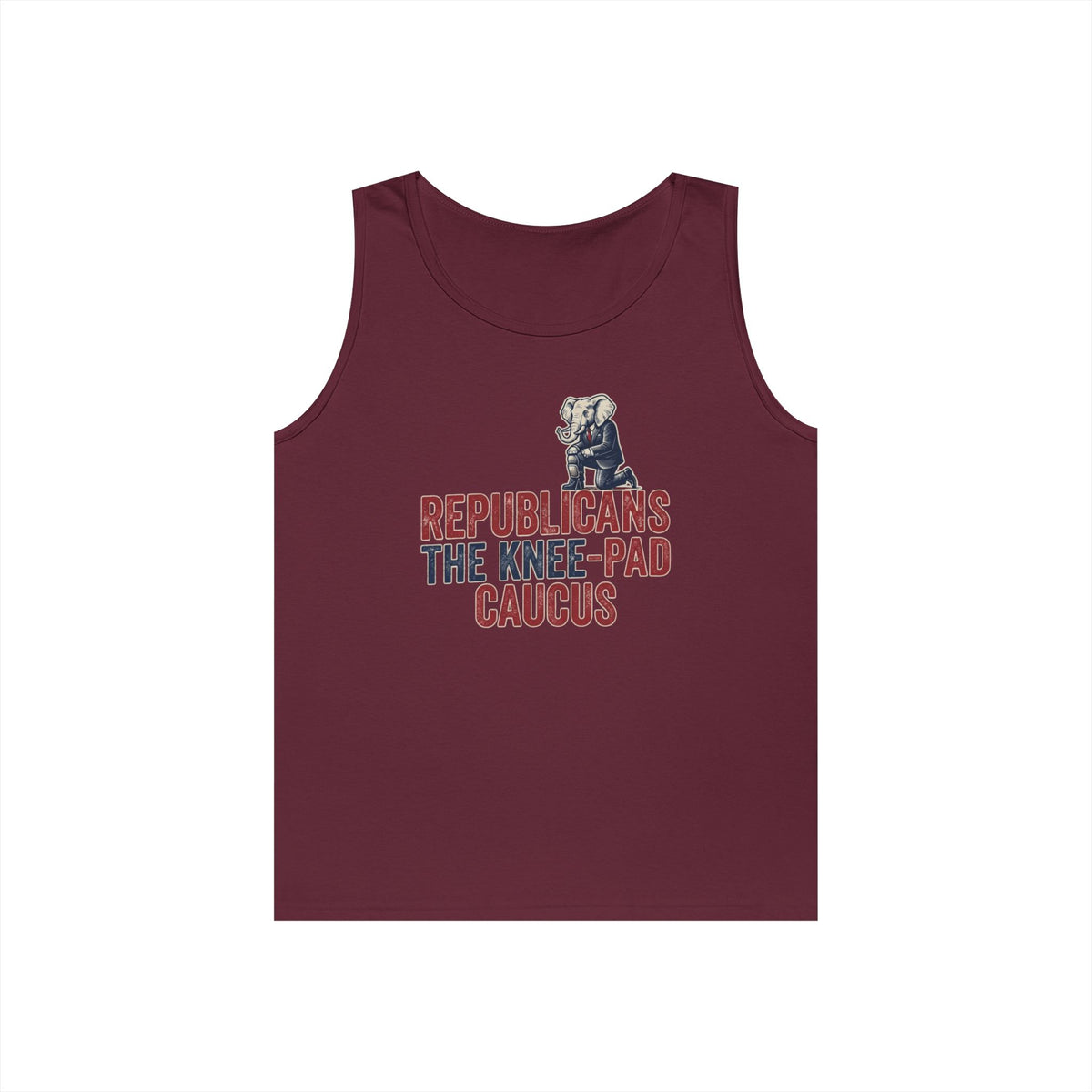 Color: Maroon | The Knee Pad Caucus Tank Top
