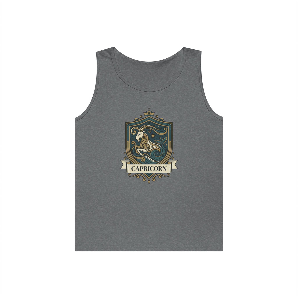 "Capricorn- The Sea-Goat Crest" Tank Top