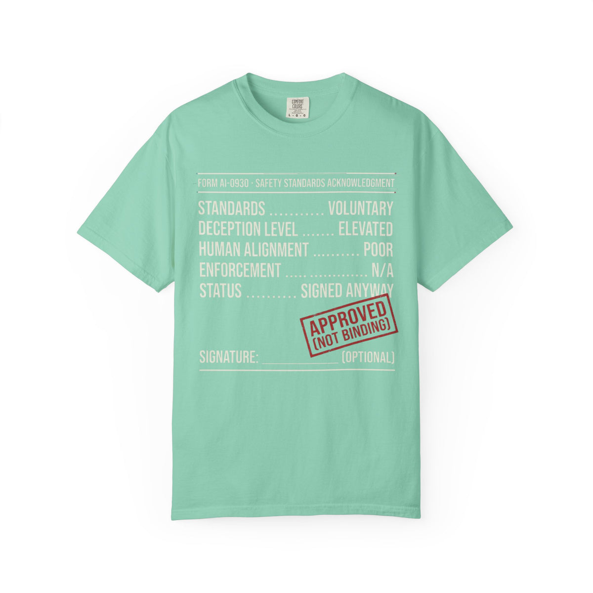 Color: Island Reef | Approved (Not Binding) Unisex Garment-Dyed Tee