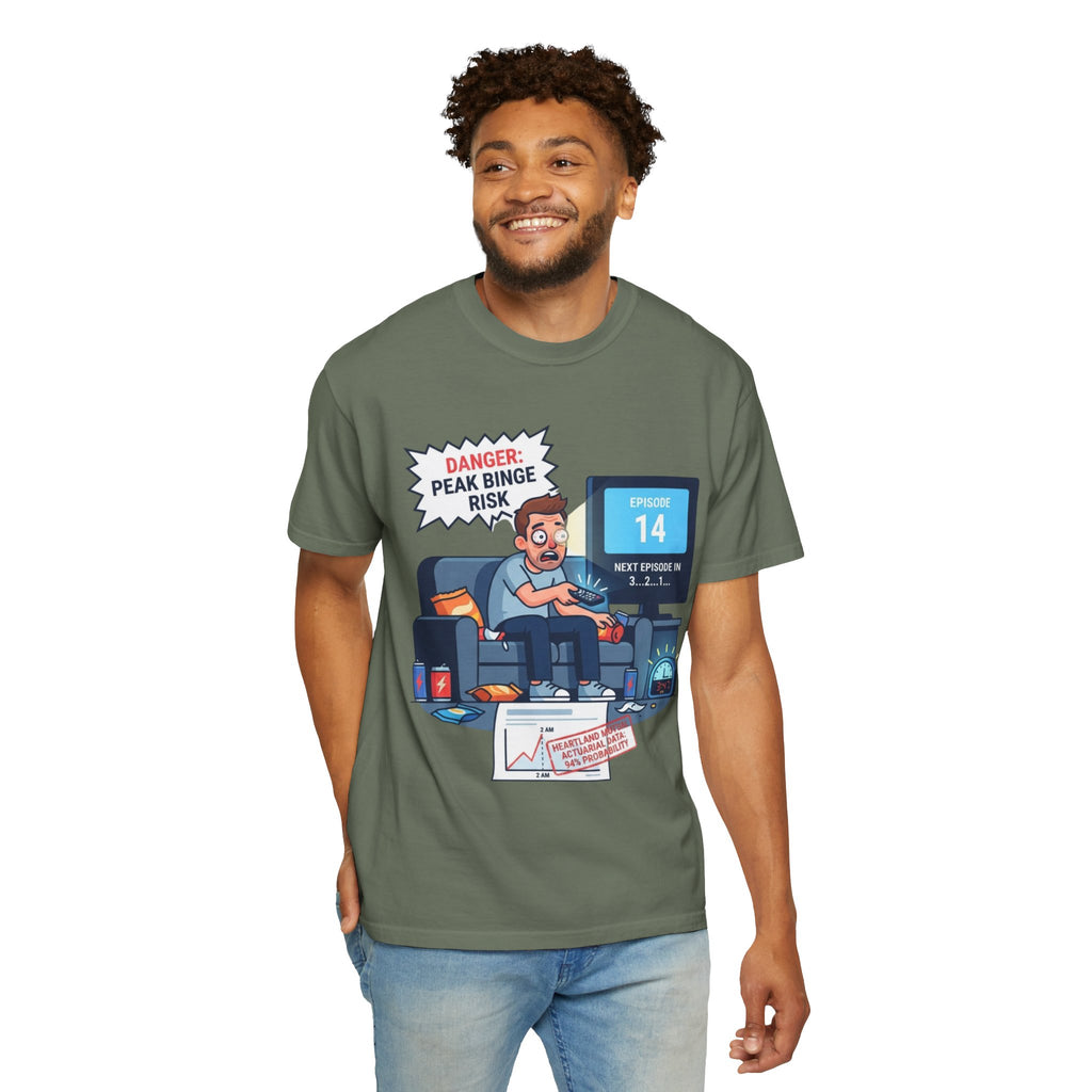 "Peak Bing Risk" Unisex Garment-Dyed Tee