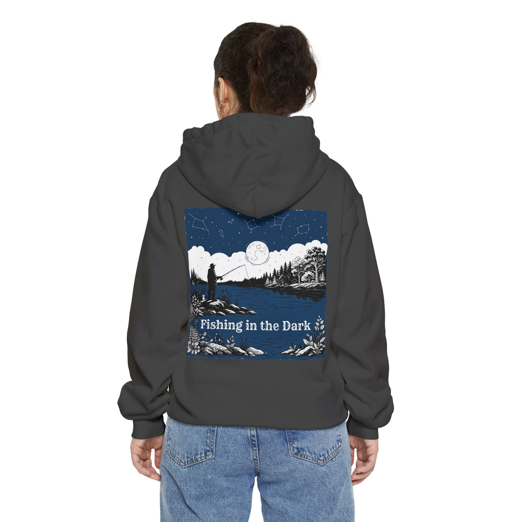 "Fishing in the Dark" Garment-Dyed Hoodie