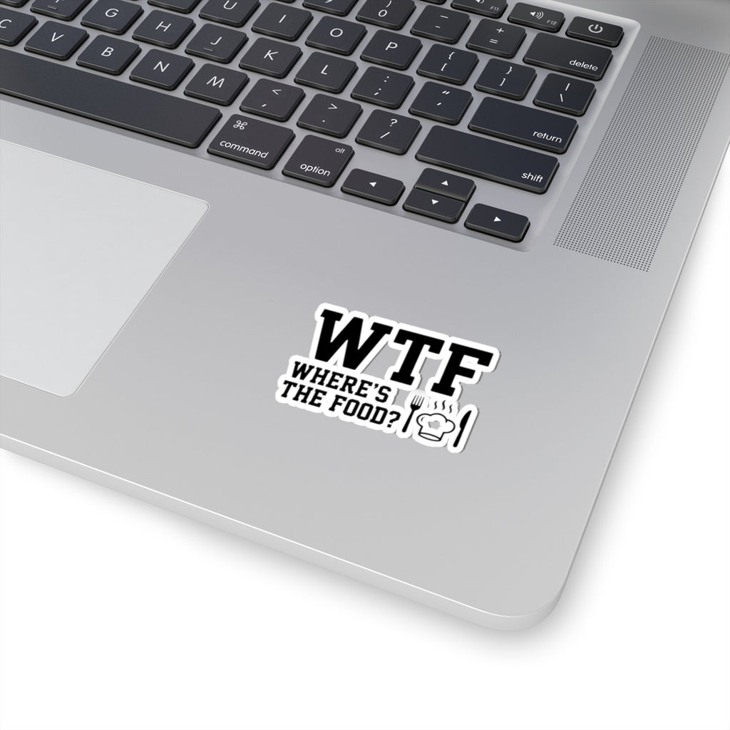 Hangry AF: WTF Where's The Food | Kiss-Cut Sticker — AttitudeShirts