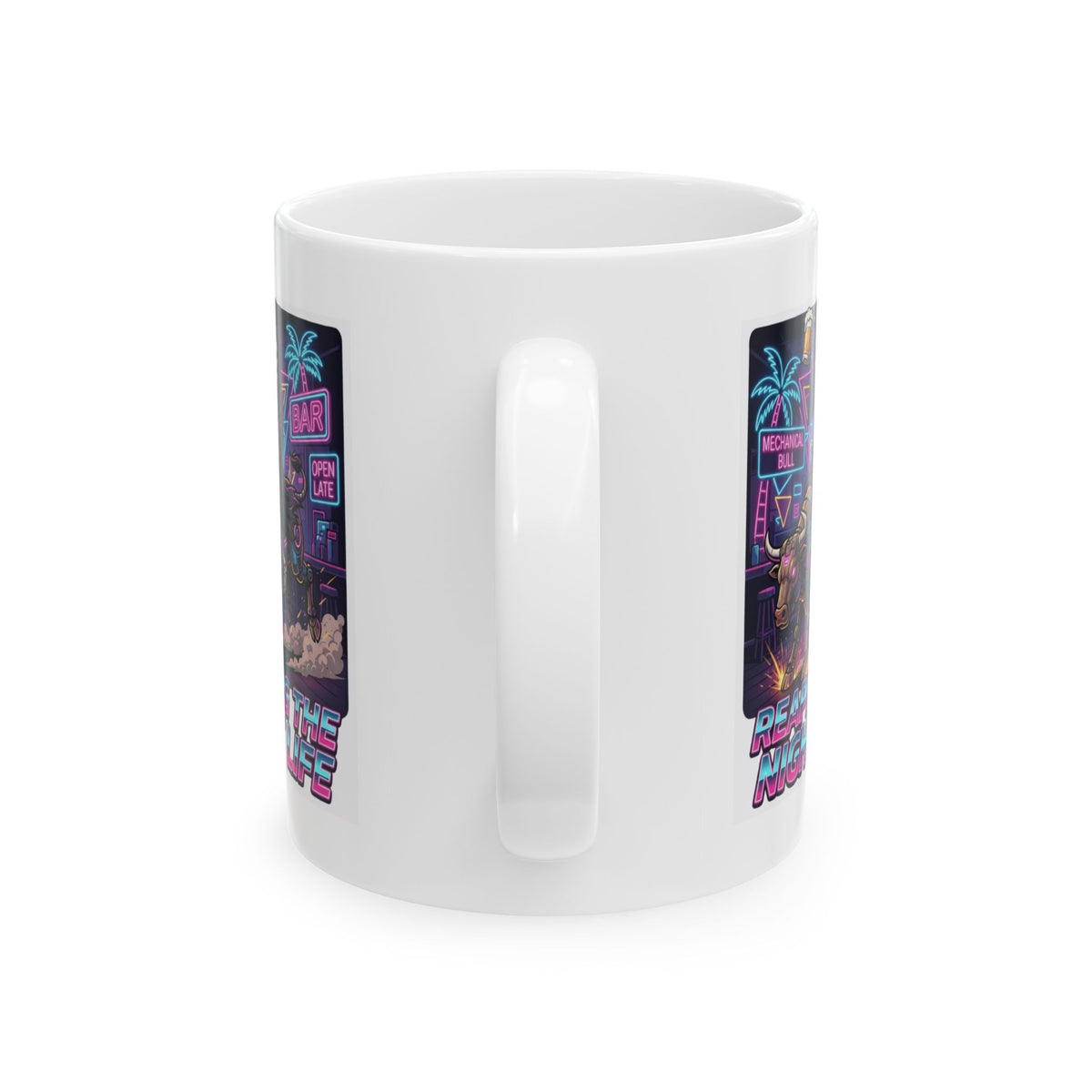 "Reaping the Night Life" White Ceramic Mug
