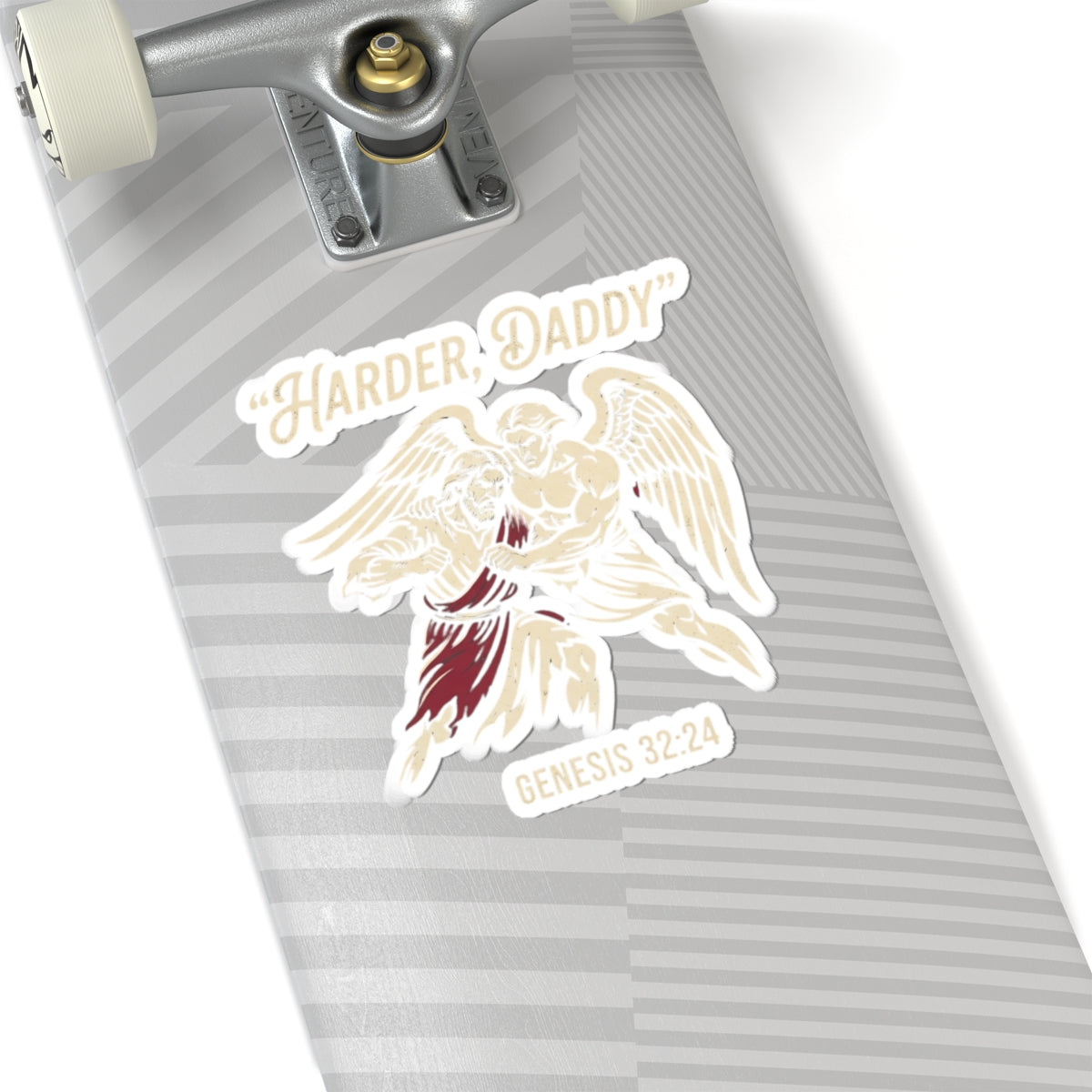 "Good Book Series Man vs Angel" Sticker
