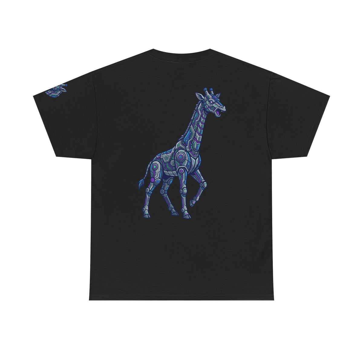 Color: Black | Cyber Giraffe Premium Graphic Tee