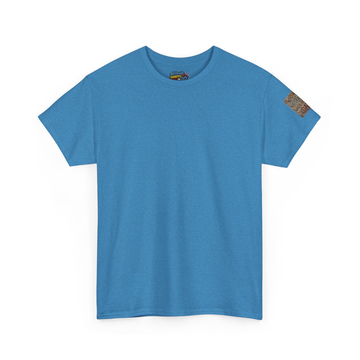Color: Heather Sapphire | Who Needs Water and Power Premium Graphic Tee