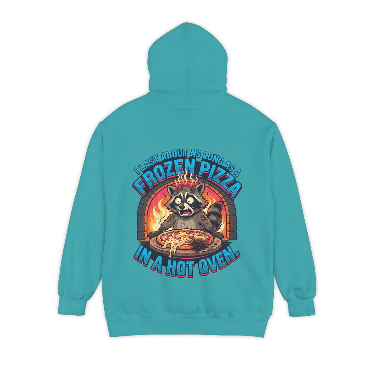 Color: Seafoam | Frozen Pizza in a Hot Oven Garment-Dyed Hoodie