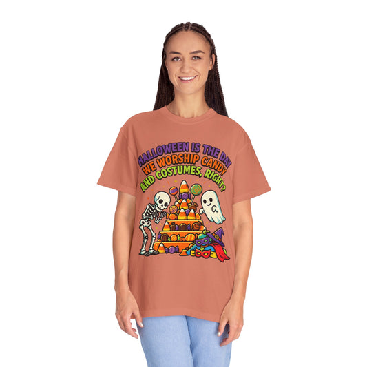 Color: Terracotta | Worship Candy Unisex Garment-Dyed Tee