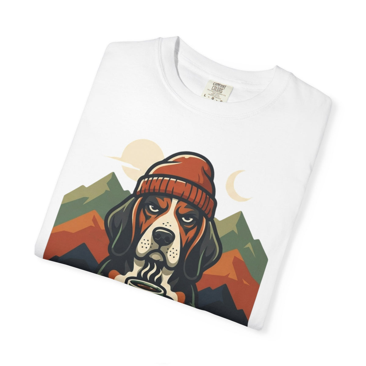 Resting Camping Face Unisex Garment-Dyed Tee