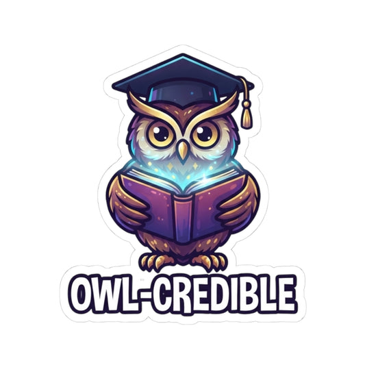 "Owl Credible" Sticker — Main