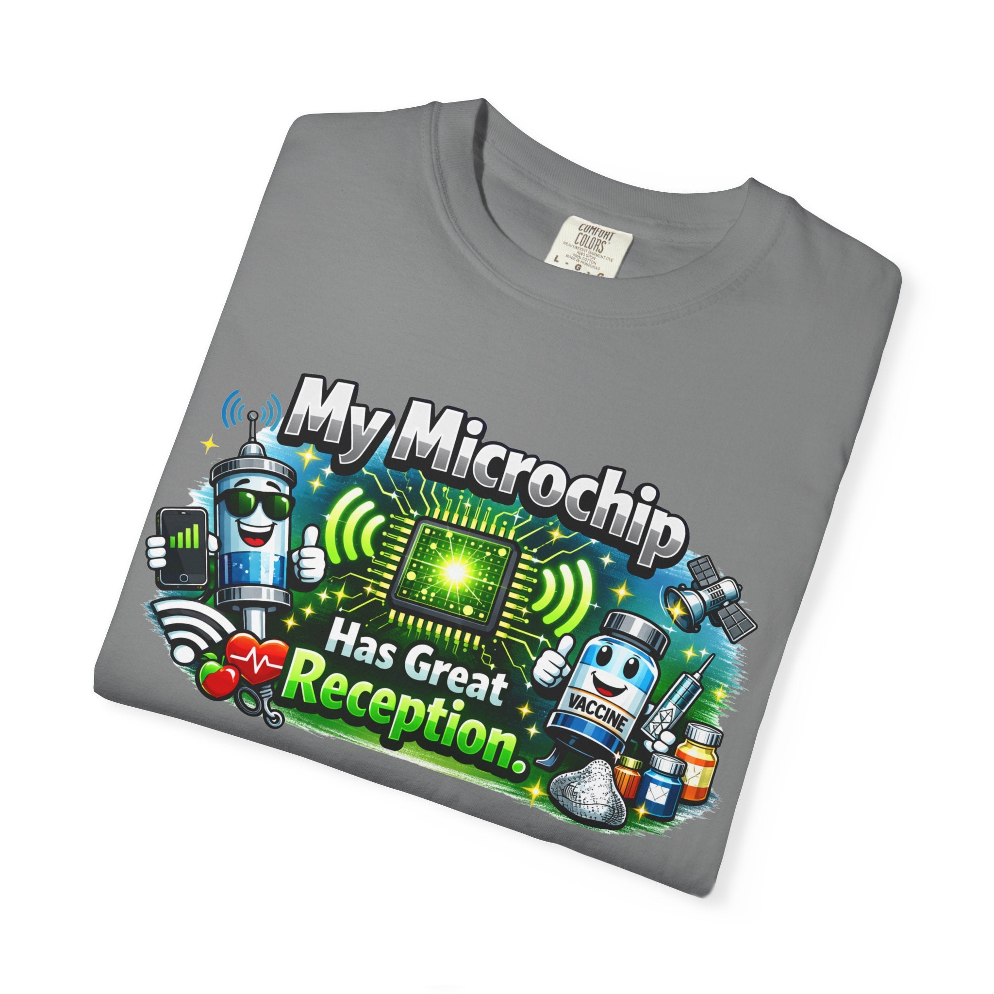 Great Reception Microchip | Garment-Dyed Tee — AttitudeShirts