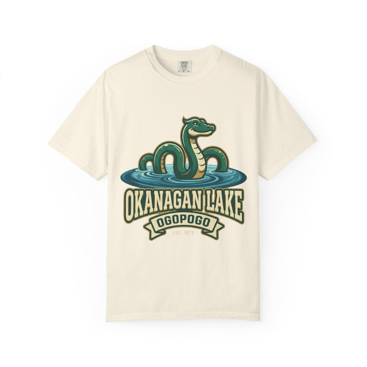 Color: Ivory | Ogopogo (Canada) Unisex Garment-Dyed Tee