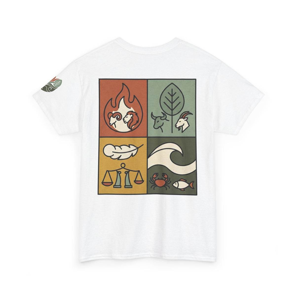 "Four Elements- Fire, Earth, Air, Water" Premium Graphic Tee