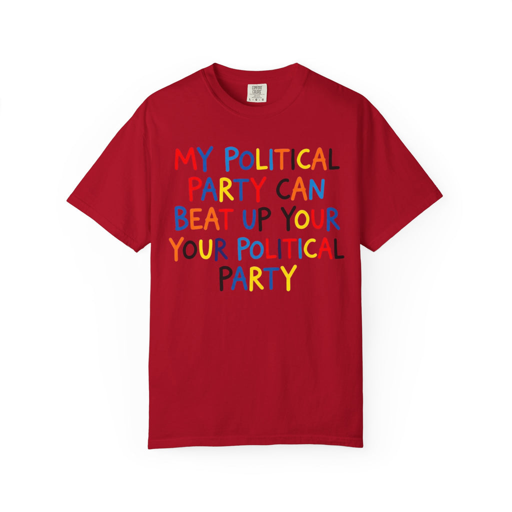 "Political Parties" Unisex Garment-Dyed Tee