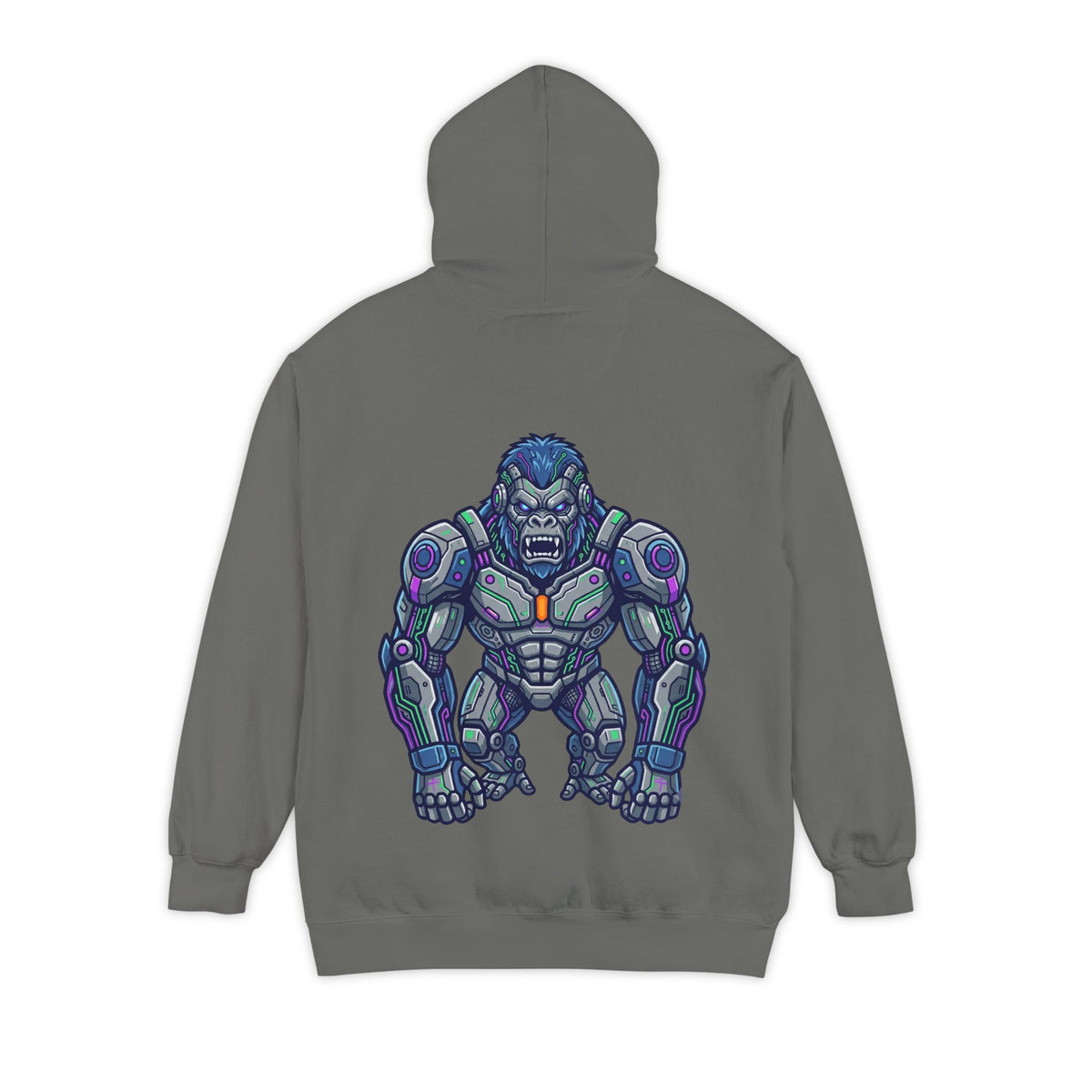 Color: Grey | Cyber Gorilla Garment-Dyed Hoodie