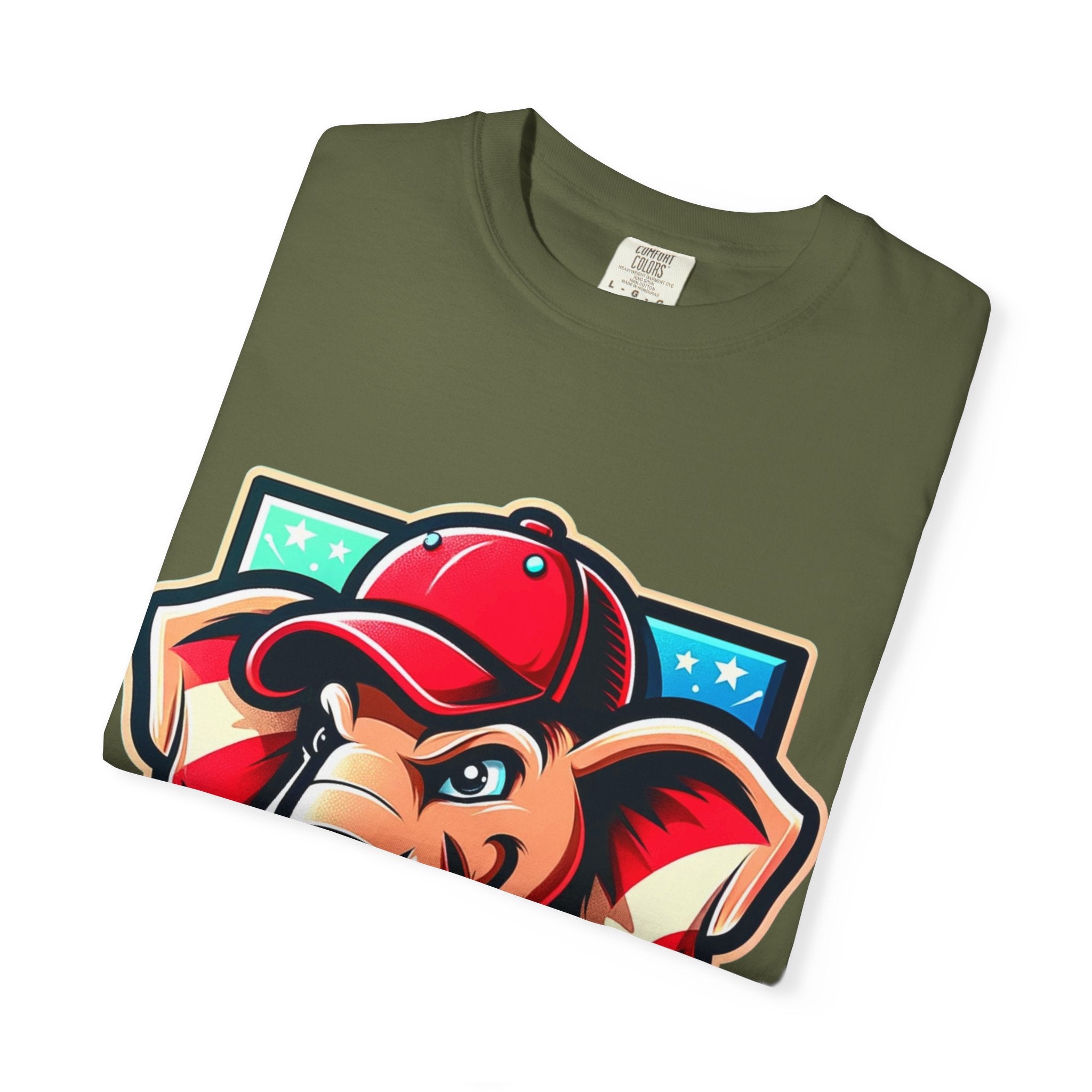 "The Patriot Elephant" Unisex Garment-Dyed T-shirt