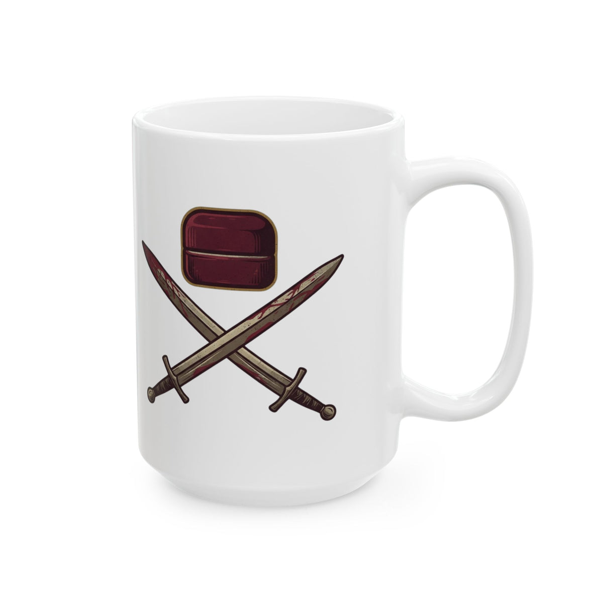 "Good Book Series 200 Foreskins" White Ceramic Mug — Graphic