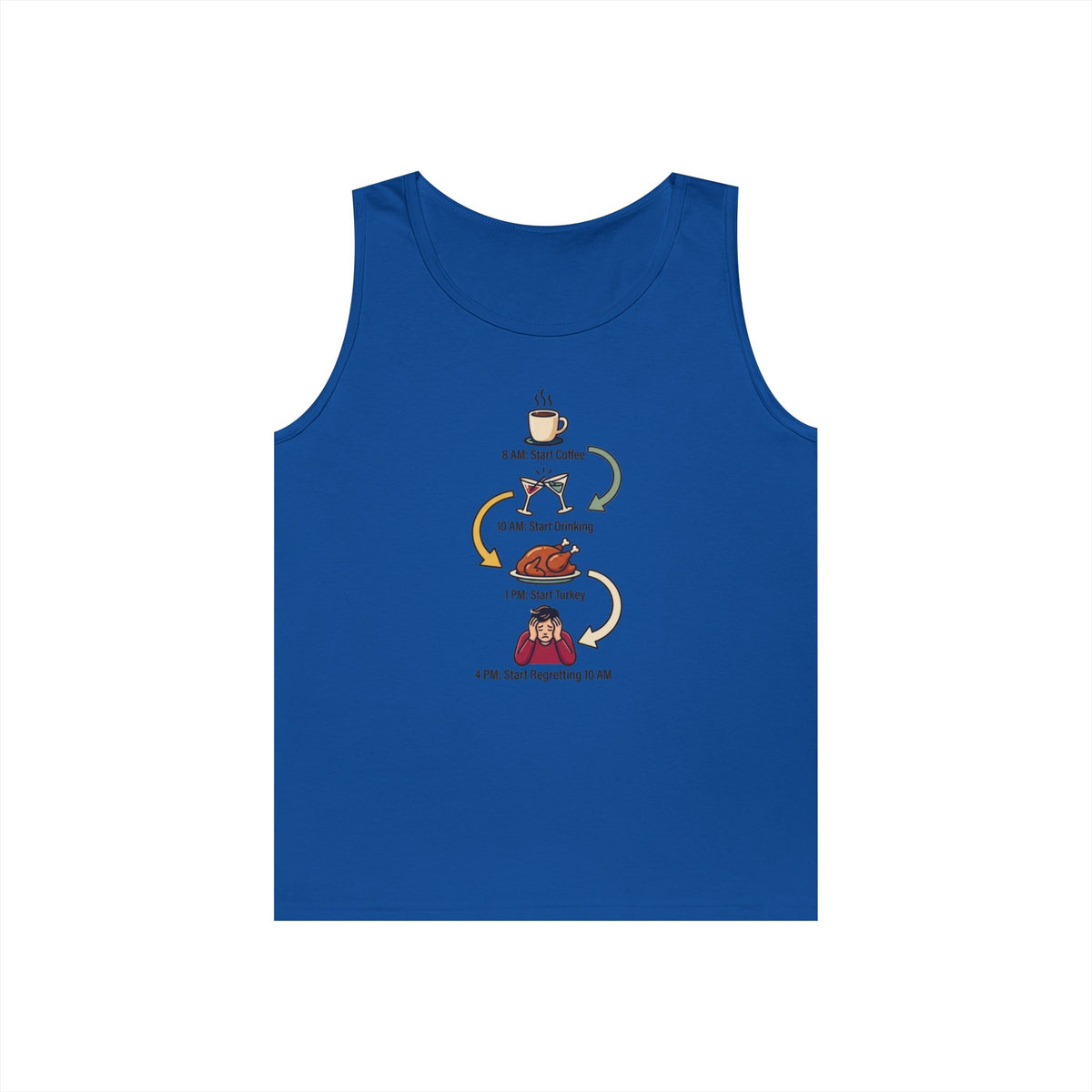 Color: Royal | Thanksgiving Regrets Tank Top