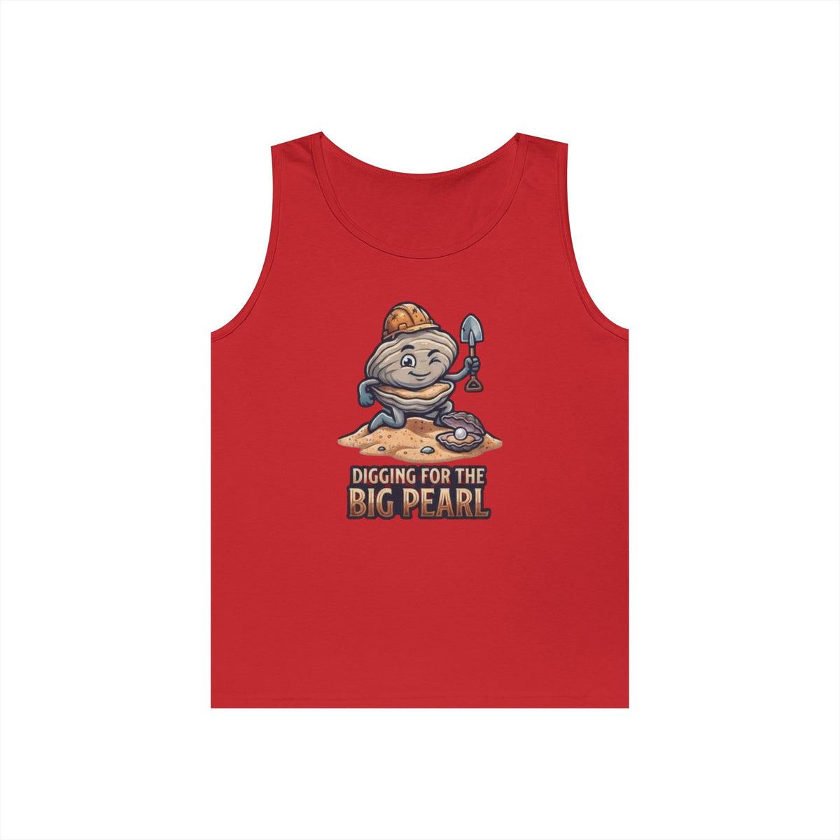 Color: Red | Digging For The Big Pearl Tank Top
