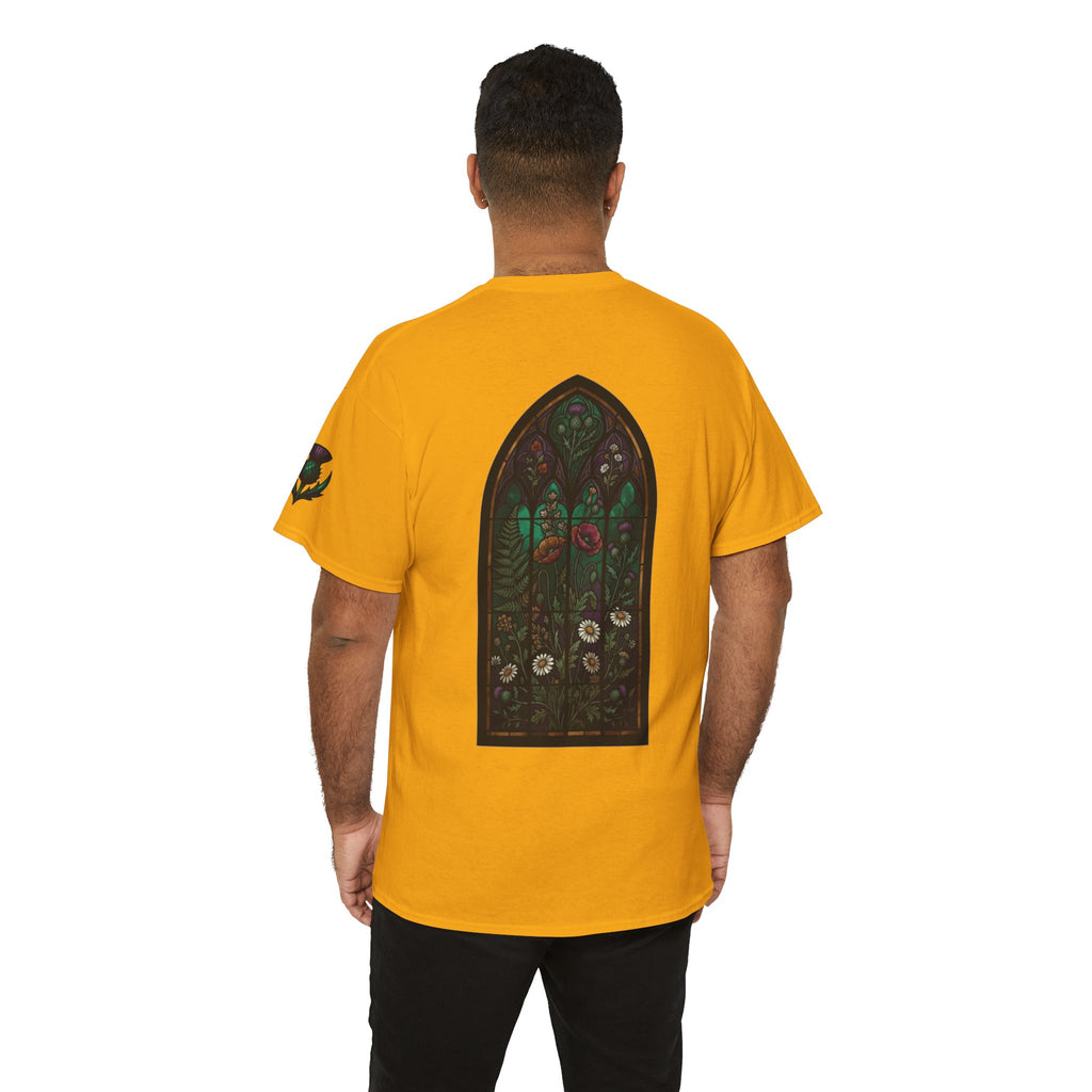 "Stained Glass Floral" Premium Graphic Tee