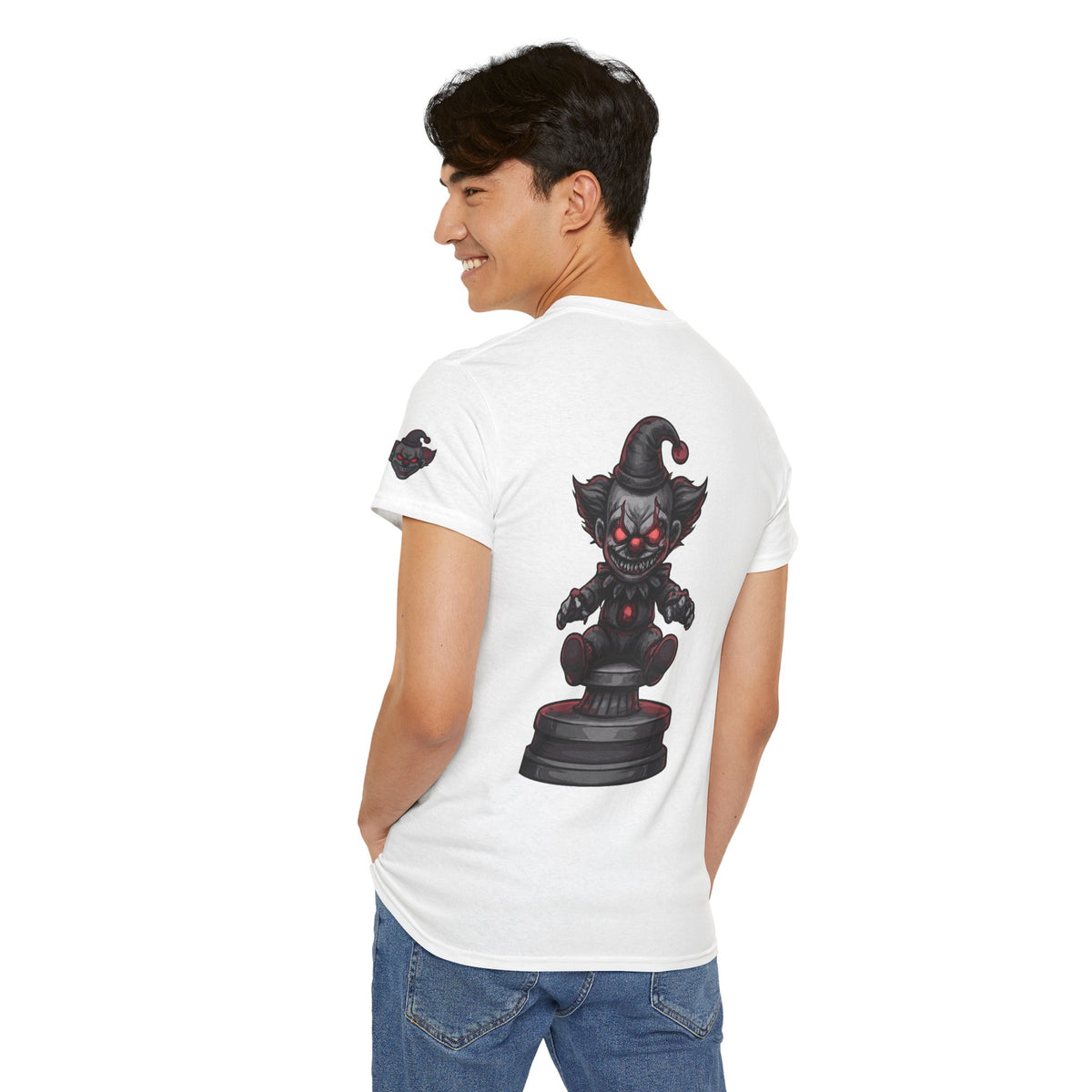 Color: White | Nightmare Clown Premium Graphic Tee
