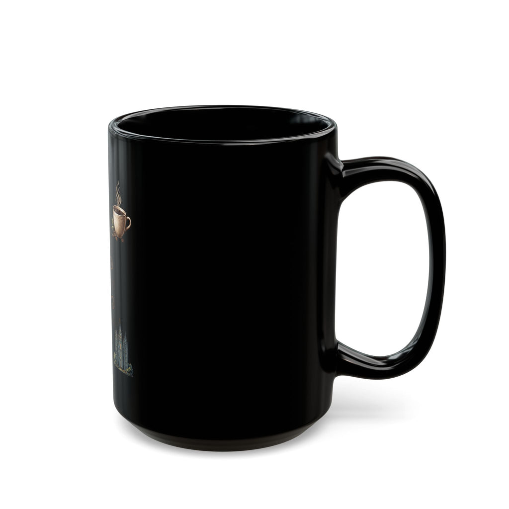 "Coffee is Delightsome" Black Ceramic Mug