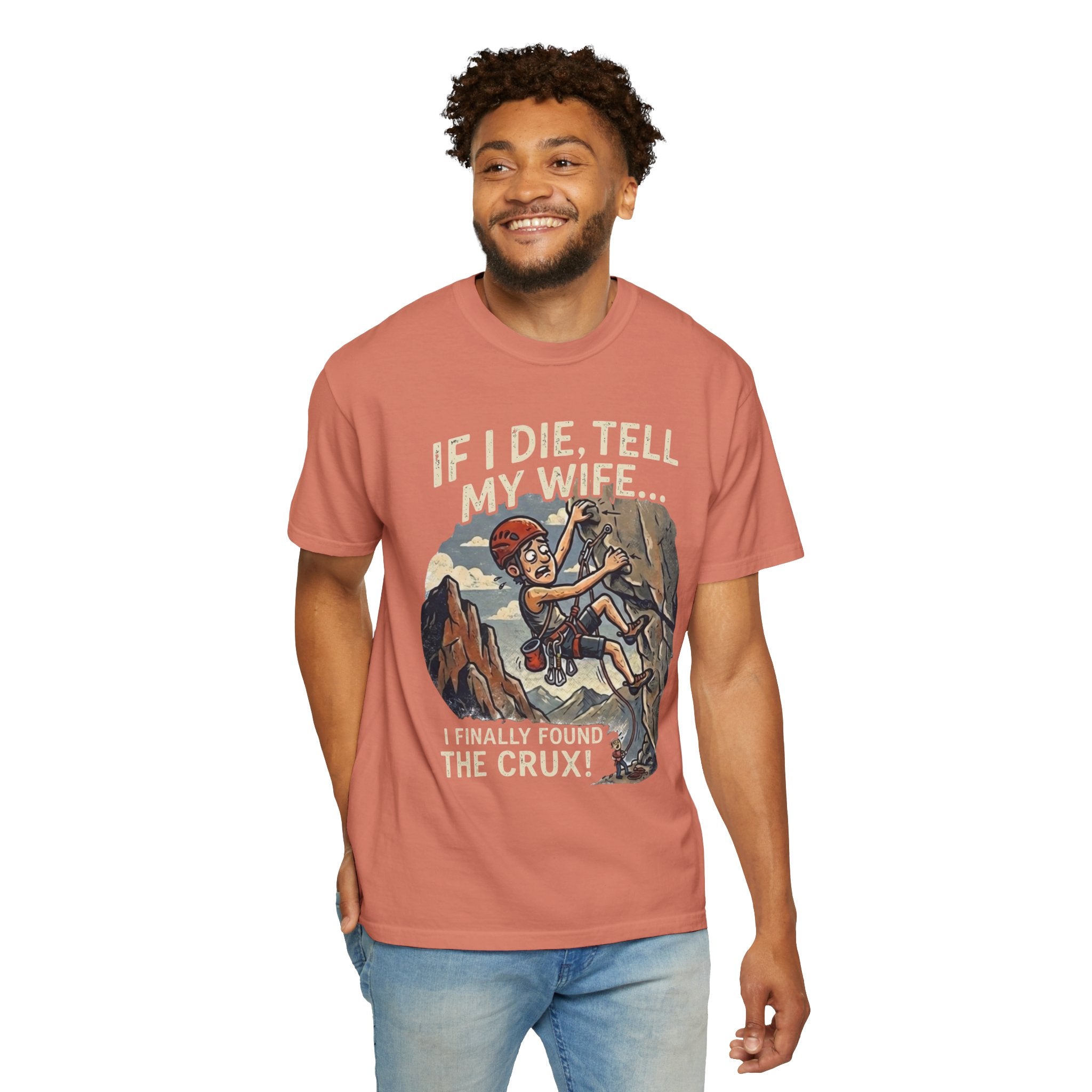 "Found the Crux" Unisex Garment-Dyed Tee