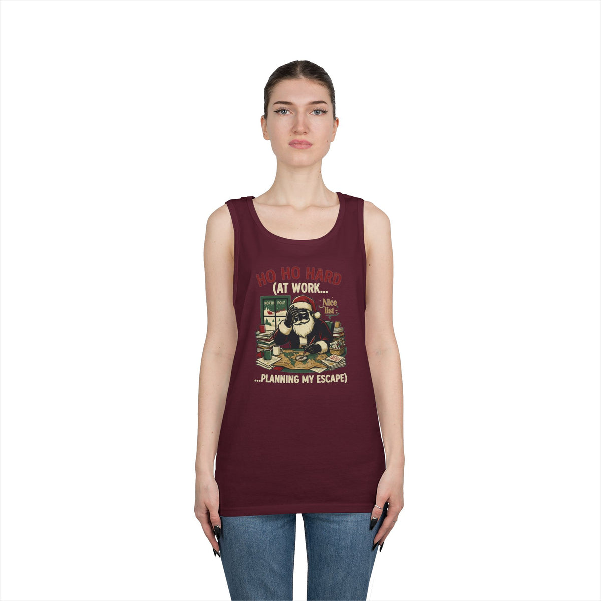 "Ho Ho Hard At Work" Tank Top