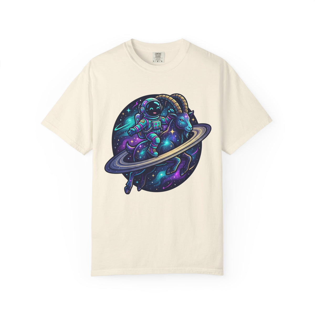 "Space Explorer Capricorn" Unisex Garment-Dyed Tee
