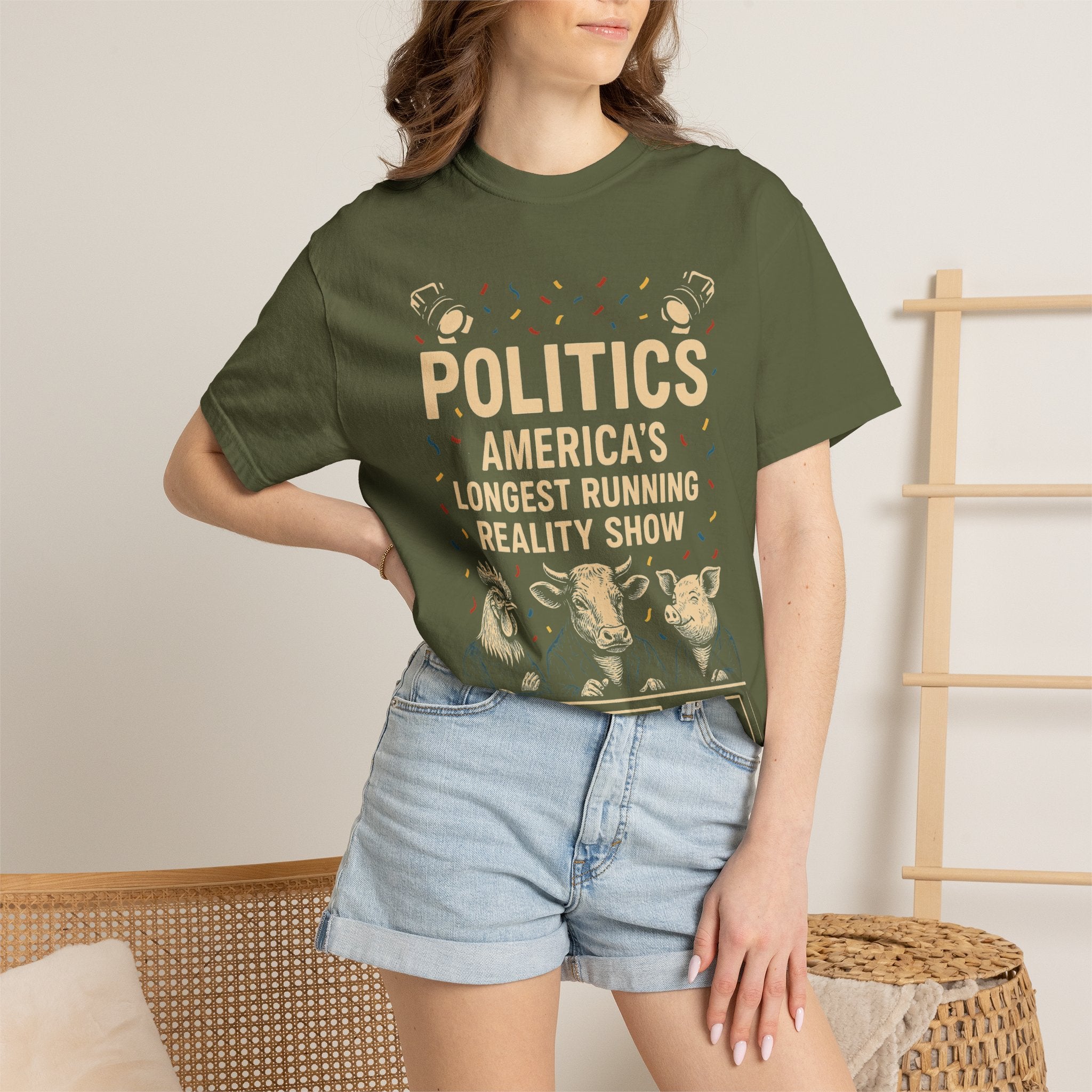 "The Ultimate Reality Show" Unisex Garment-Dyed T-shirt
