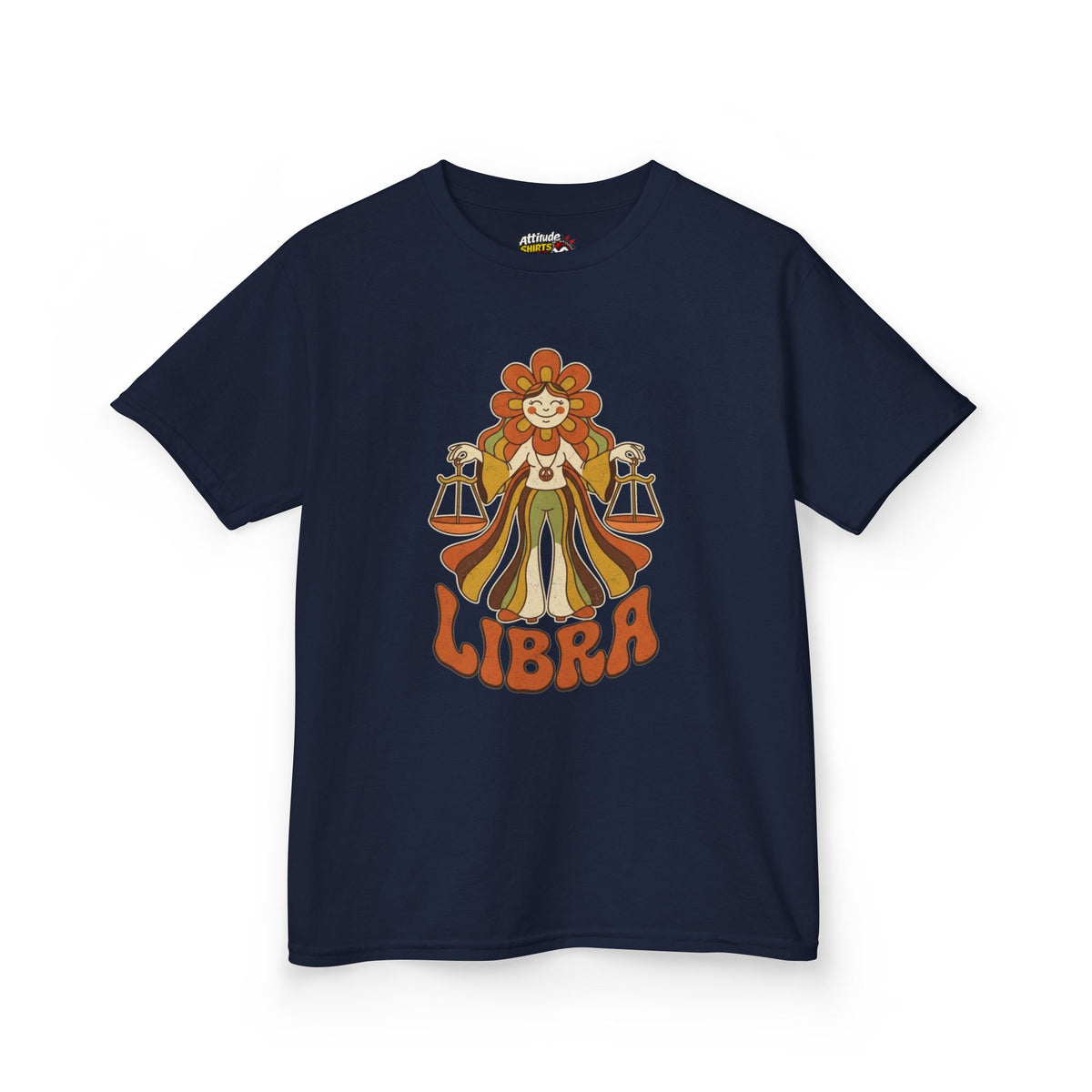 "Retro Mascot Groovy Libra" Kids Tee